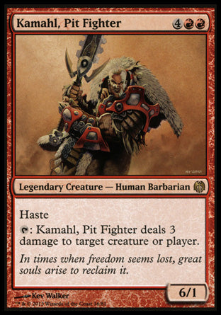 Kamahl, Pit Fighter (Duel Decks: Heroes vs Monsters) Light Play