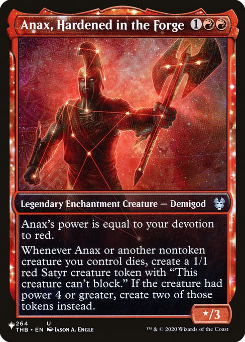 Anax, Hardened in the Forge (The List) Light Play