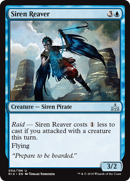 Siren Reaver (Rivals of Ixalan) Light Play