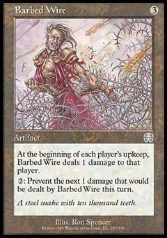 Barbed Wire (Mercadian Masques) Light Play