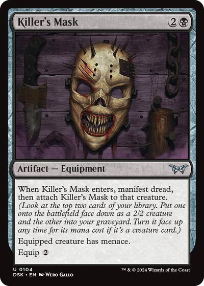 Killer's Mask (Duskmourn: House of Horror) Light Play