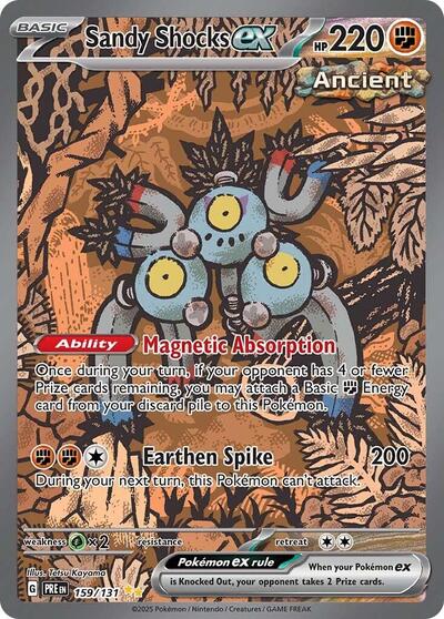 Sandy Shocks ex - 159 (SV: Prismatic Evolutions) Light Play Holofoil