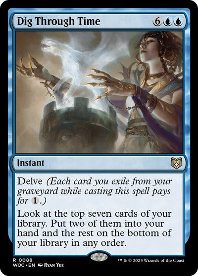 Dig Through Time (Commander: Wilds of Eldraine) Light Play