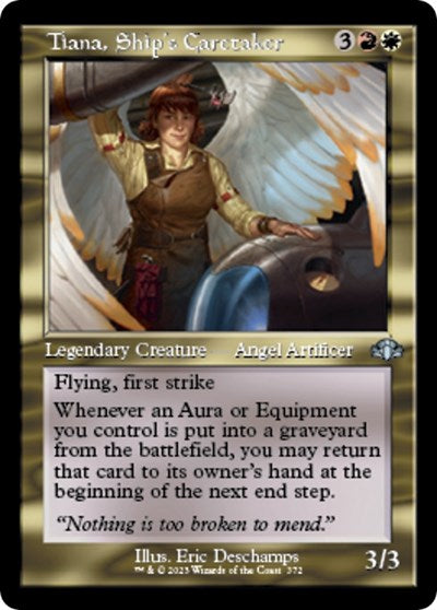 Tiana, Ship's Caretaker (Retro Frame) (Dominaria Remastered) Light Play Foil