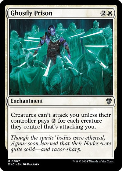 Ghostly Prison (Commander: Murders at Karlov Manor) Near Mint