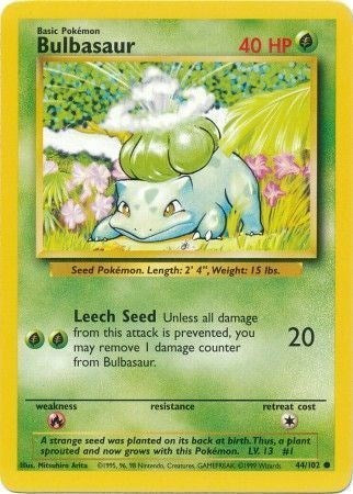 Bulbasaur (Base Set) Damaged / Poor