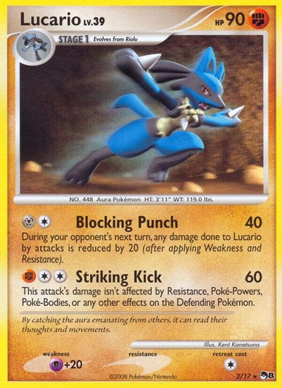 Lucario (POP Series 8) Light Play Holofoil