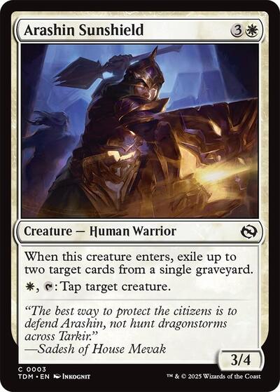 Arashin Sunshield (Tarkir: Dragonstorm) Light Play