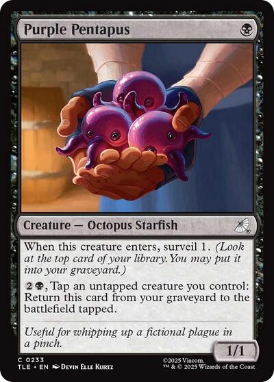 Purple Pentapus (Avatar: The Last Airbender: Eternal-Legal) Light Play Foil