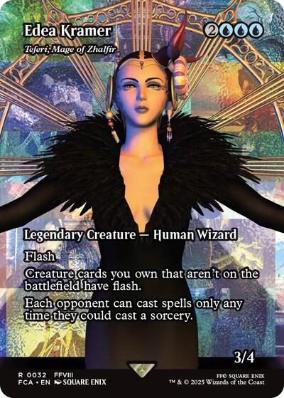 Edea Kramer - Teferi, Mage of Zhalfir (Showcase) (Universes Beyond: FINAL FANTASY: Through the Ages) Light Play