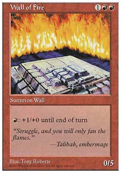 Wall of Fire (5th Edition) Light Play