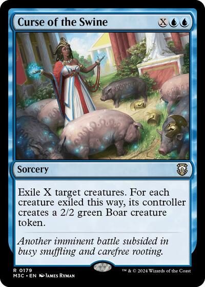 Curse of the Swine (Commander: Modern Horizons 3) Light Play