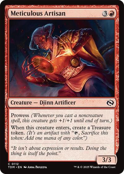 Meticulous Artisan (Tarkir: Dragonstorm) Light Play Foil