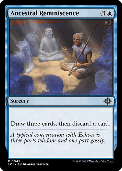 Ancestral Reminiscence (The Lost Caverns of Ixalan) Light Play Foil