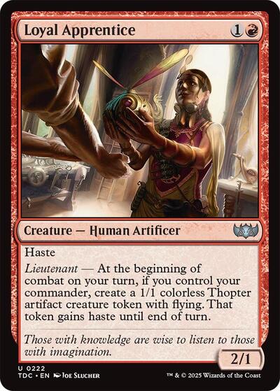 Loyal Apprentice (Commander: Tarkir: Dragonstorm) Light Play