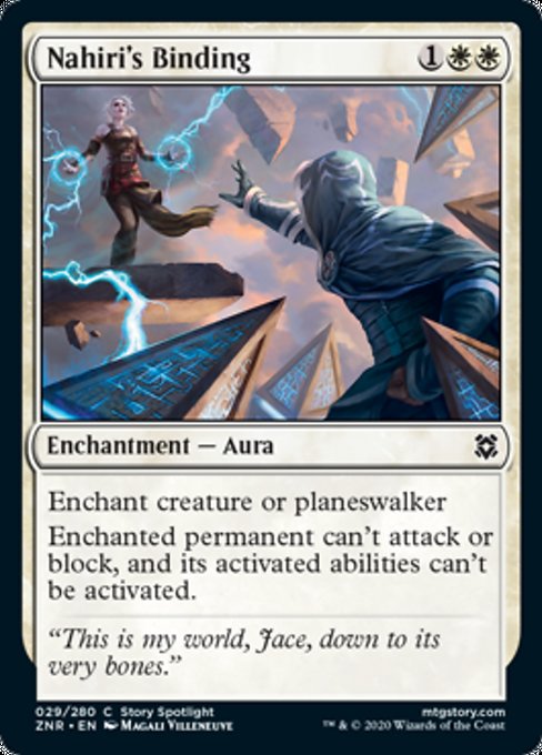 Nahiri's Binding (Zendikar Rising) Damaged / Poor
