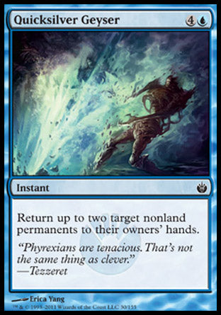 Quicksilver Geyser (Mirrodin Besieged) Light Play