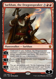 Sarkhan, the Dragonspeaker (Khans of Tarkir) Damaged / Poor