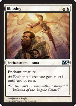 Blessing (Magic 2014 Core Set) Medium Play