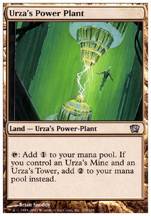 Urza's Power Plant (8th Edition) Light Play