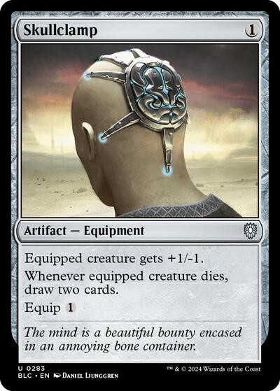 Skullclamp (Commander: Bloomburrow) Light Play