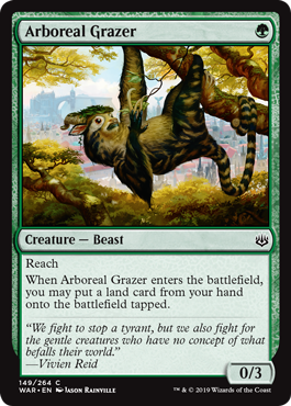 Arboreal Grazer (War of the Spark) Light Play