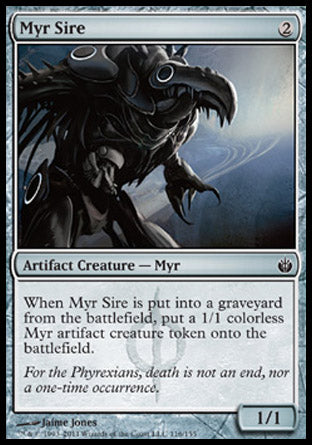 Myr Sire (Mirrodin Besieged) Damaged / Poor