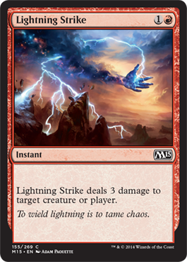 Lightning Strike (Magic 2015 Core Set) Light Play