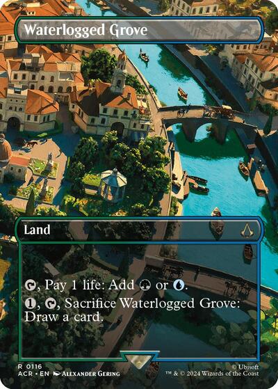 Waterlogged Grove (Borderless) (Universes Beyond: Assassin's Creed) Light Play