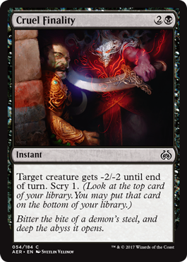 Cruel Finality (Aether Revolt) Light Play