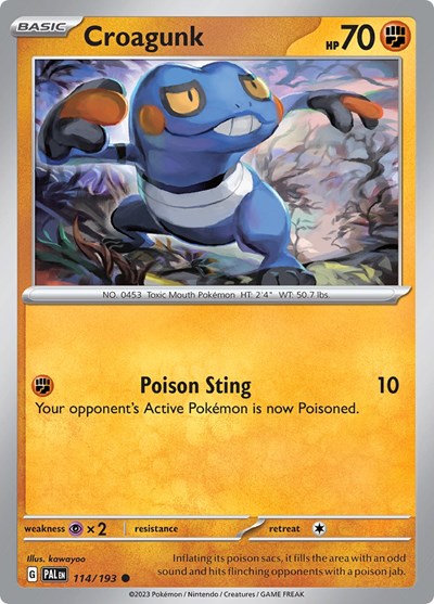 Croagunk (SV02: Paldea Evolved) Light Play Reverse Holofoil