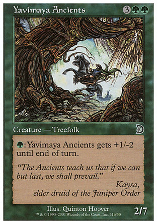 Yavimaya Ancients (Rearing Horse) (Alliances) Heavy Play