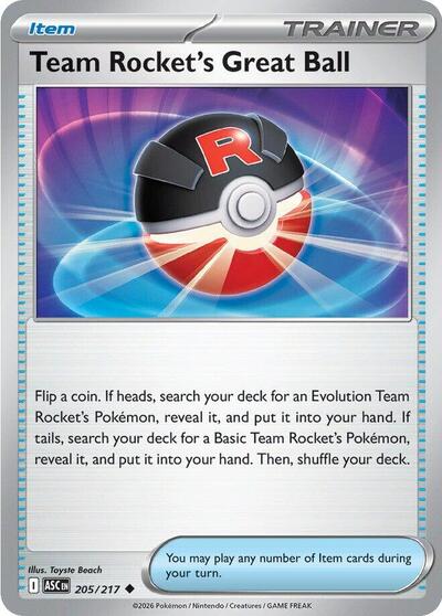 Team Rocket's Great Ball (ME: Ascended Heroes) Light Play