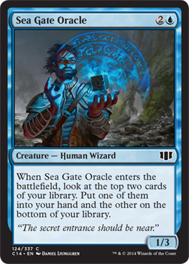 Sea Gate Oracle (Commander 2014 Edition) Light Play