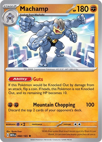 Machamp (Scarlet and Violet: 151) Light Play Reverse Holofoil