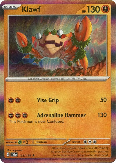 Klawf - 122 (Scarlet and Violet: Base Set) Light Play Holofoil