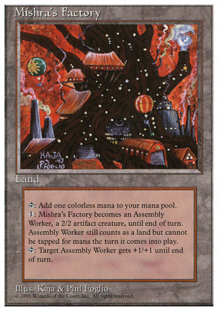 Mishra's Factory (4th Edition) Damaged / Poor