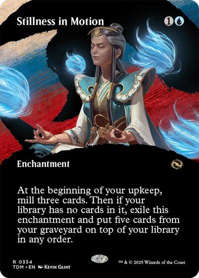 Stillness in Motion (Borderless) (Tarkir: Dragonstorm) Light Play
