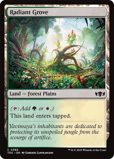 Radiant Grove (Commander: Tarkir: Dragonstorm) Light Play