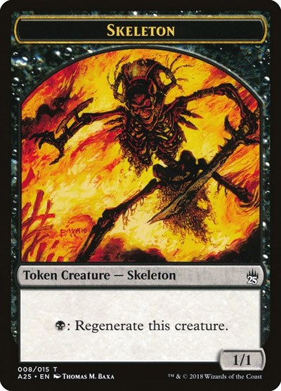Skeleton Token (008) (Masters 25) Light Play