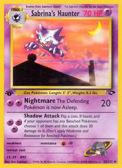 Sabrina's Haunter (Gym Challenge) Near Mint 1st Edition