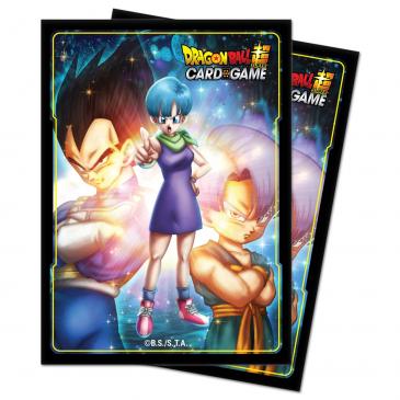 Ultra Pro - Dragon Ball Super: Standard Size Deck Protector 65Ct - Bulma,Vegeta, and Trunks
