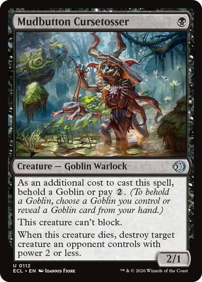 Mudbutton Cursetosser (Lorwyn Eclipsed) Light Play