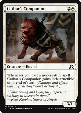 Cathar's Companion (Shadows Over Innistrad) Light Play