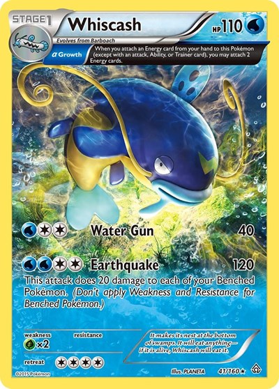 Whiscash (Alpha) (XY - Primal Clash) Damaged / Poor
