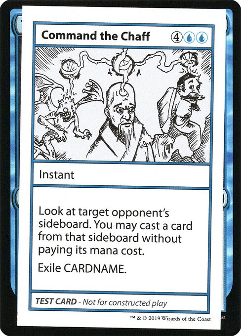 Command The Chaff (No PW Symbol) (Mystery Booster Test Print 2021) Light Play