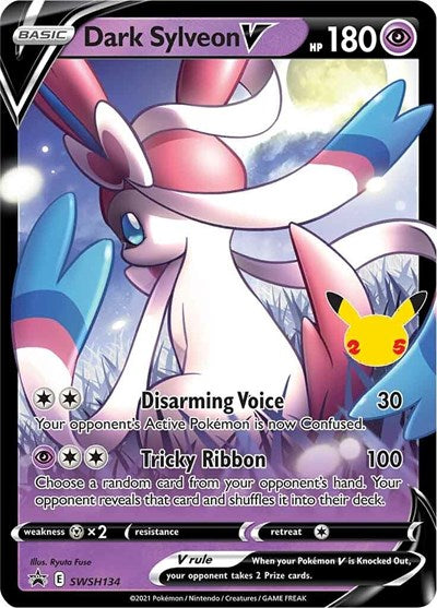 Dark Sylveon V - SWSH134 (SWSH: Sword & Shield Promo Cards) Light Play Holofoil