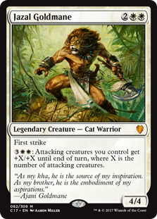 Jazal Goldmane (Commander 2017) Light Play