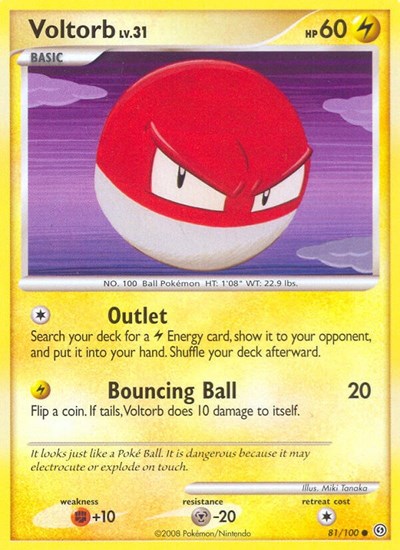 Voltorb (81) (Stormfront) Light Play