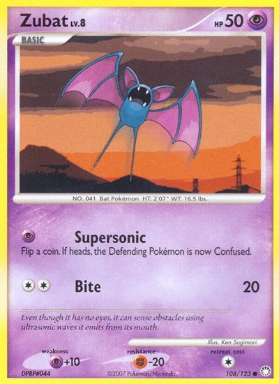 Zubat (Mysterious Treasures) Medium Play